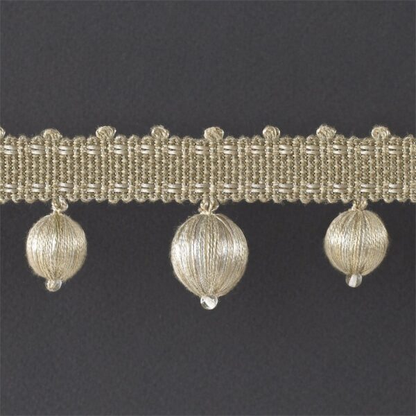 Bobble Fringe Antique Linen