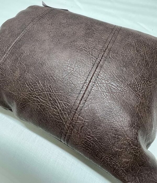 Dawson Faux Leather Cushion – Teak